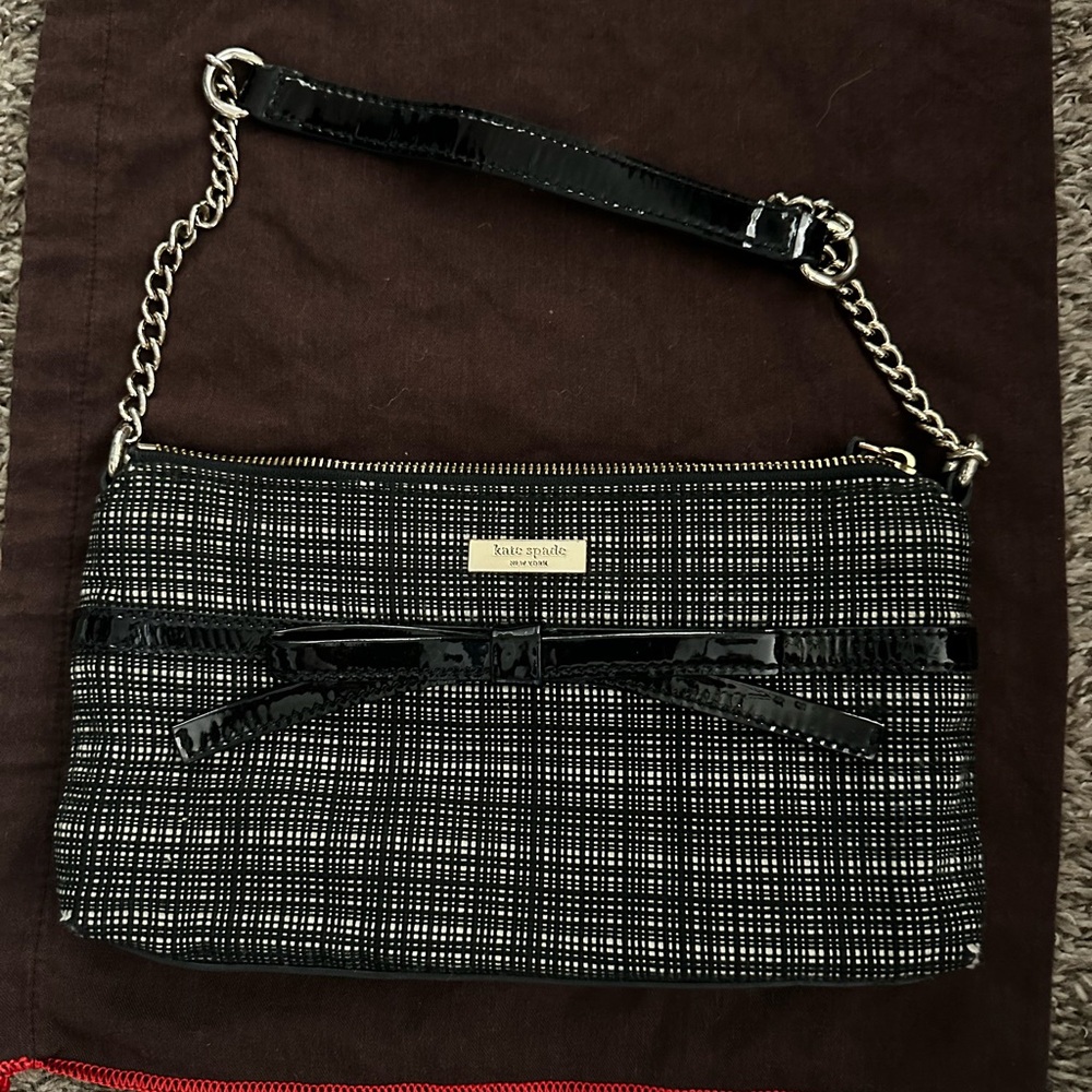 Kate Spade Black and White Crossbody Bag